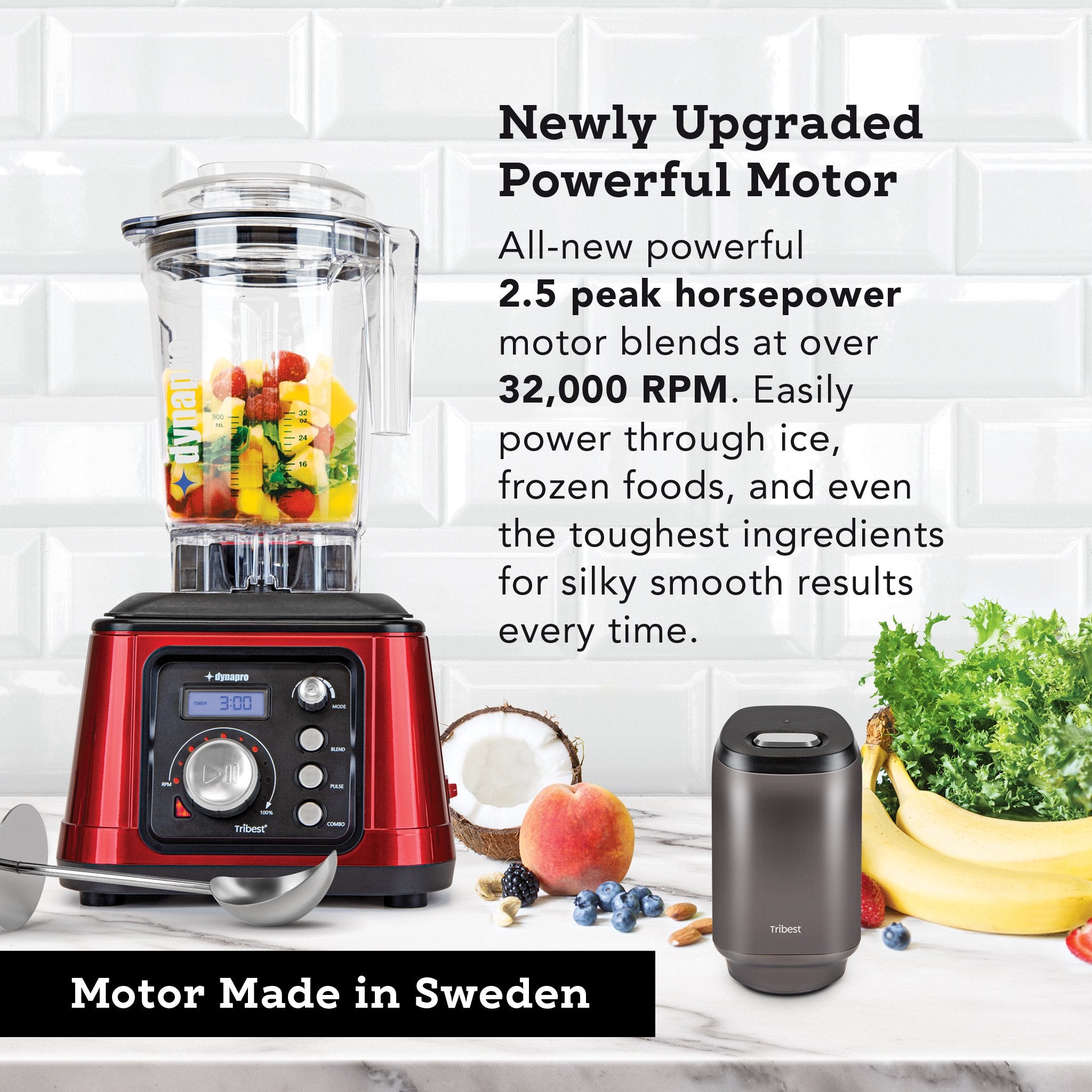 Tribest® Dynapro® Commercial High-Speed Blender - Juice Guru