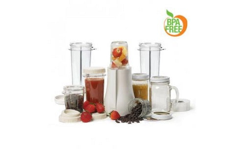 Tribest® Personal Blender® Original Single-Serving Blender (19-Piece Mason Jar Set with XL Cups) - Juice Guru
