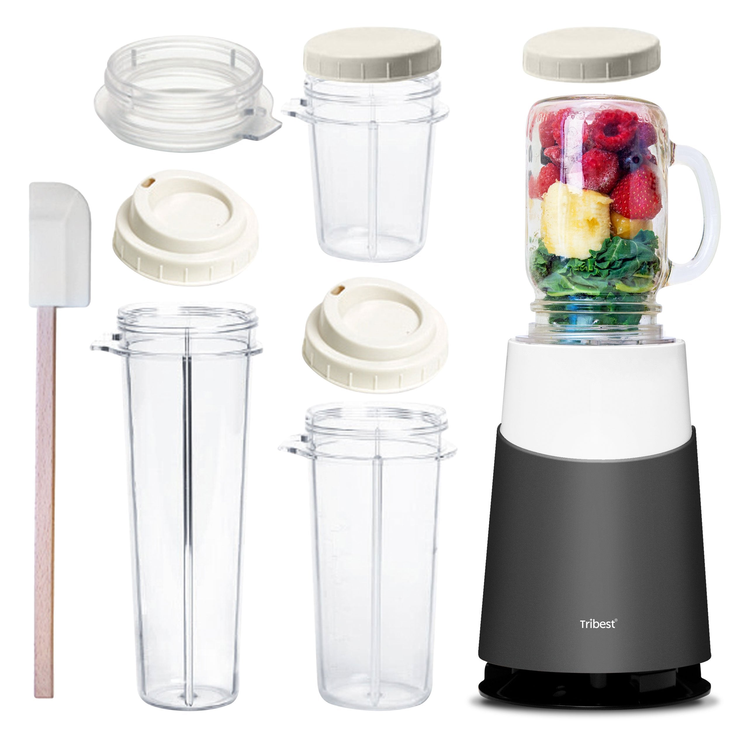 Tribest® Personal Blender II® Mason Jar Ready (Basic 12-Piece Set) - Juice Guru