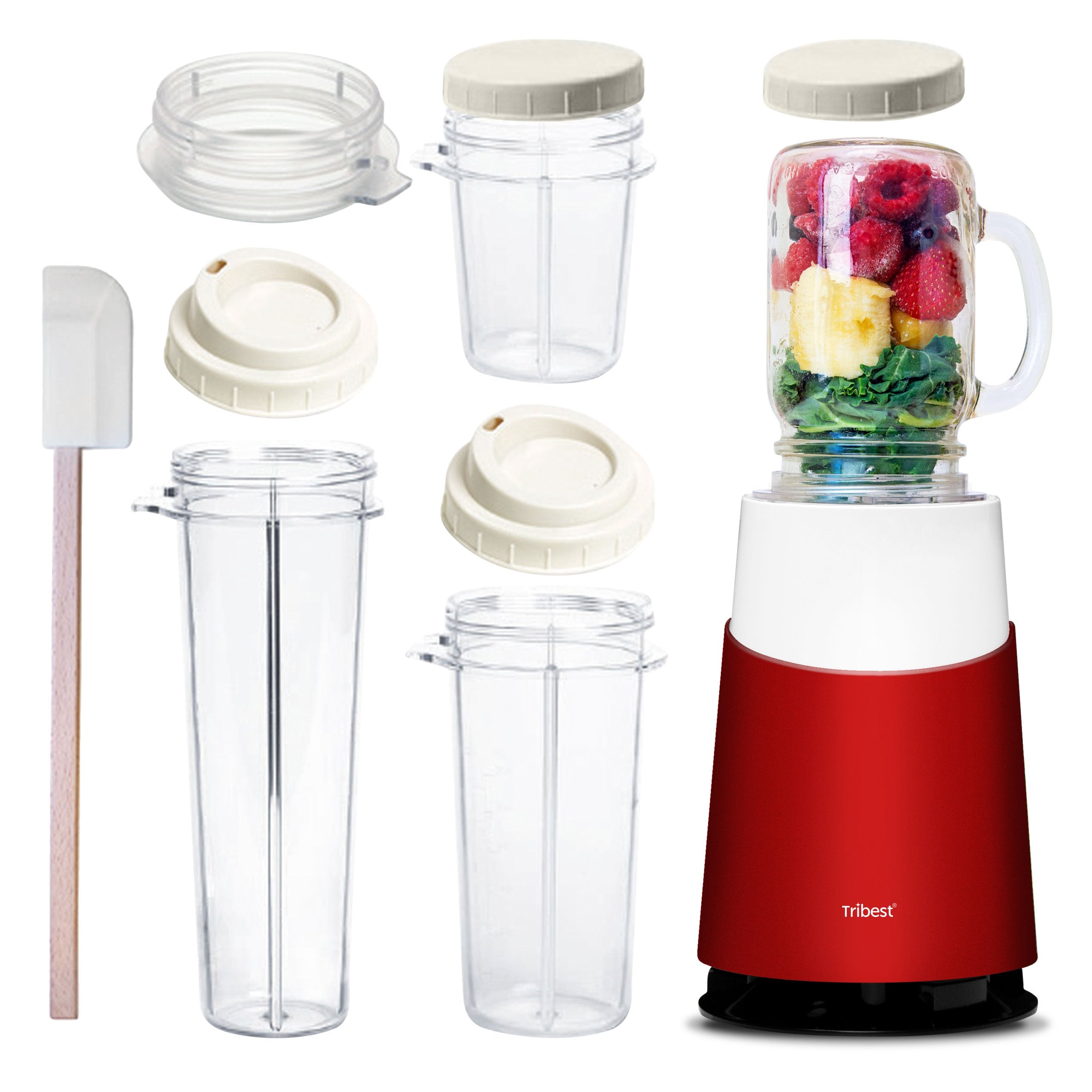 Tribest® Personal Blender II® Mason Jar Ready (Basic 12-Piece Set) - Juice Guru