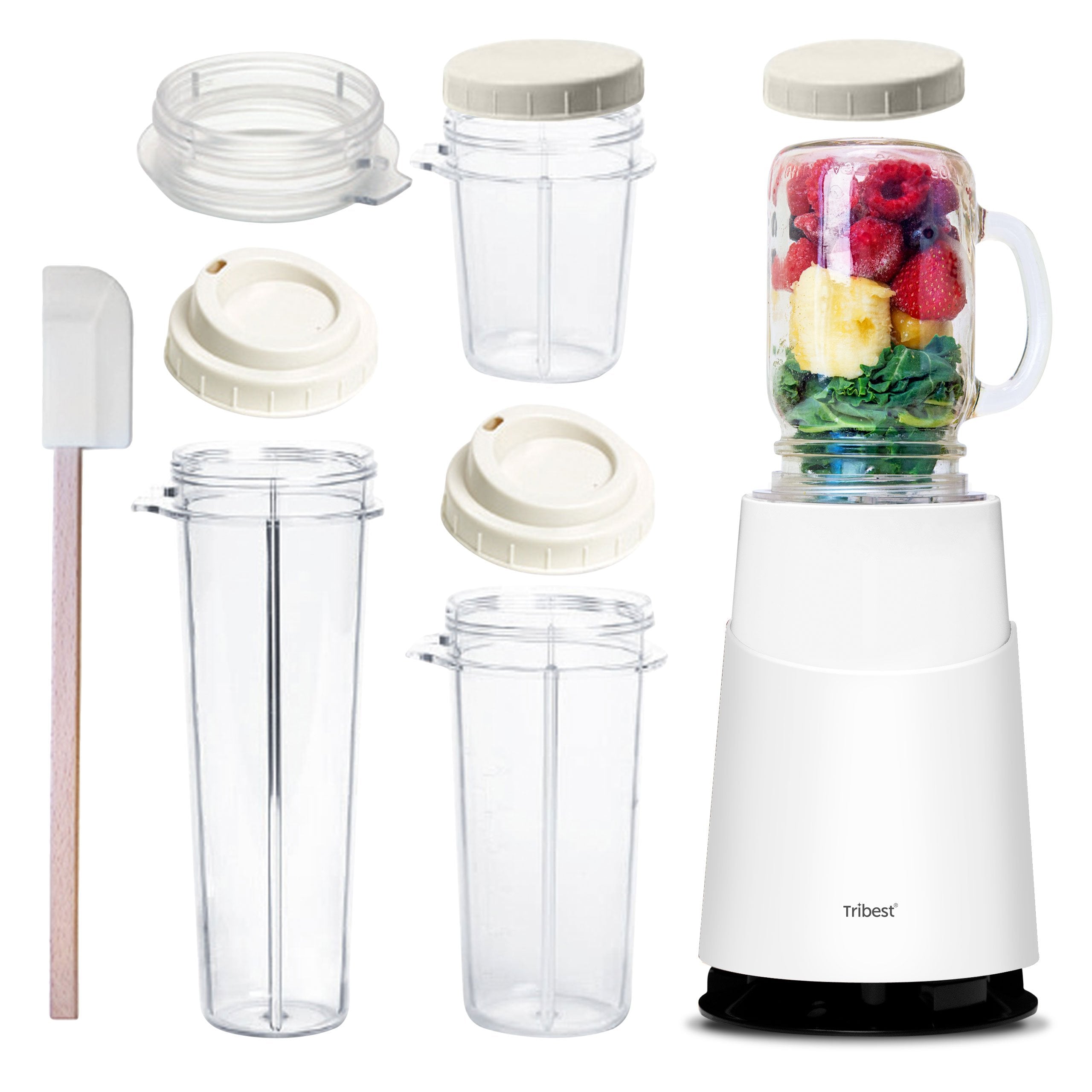 Tribest® Personal Blender II® Mason Jar Ready (Basic 12-Piece Set) - Juice Guru