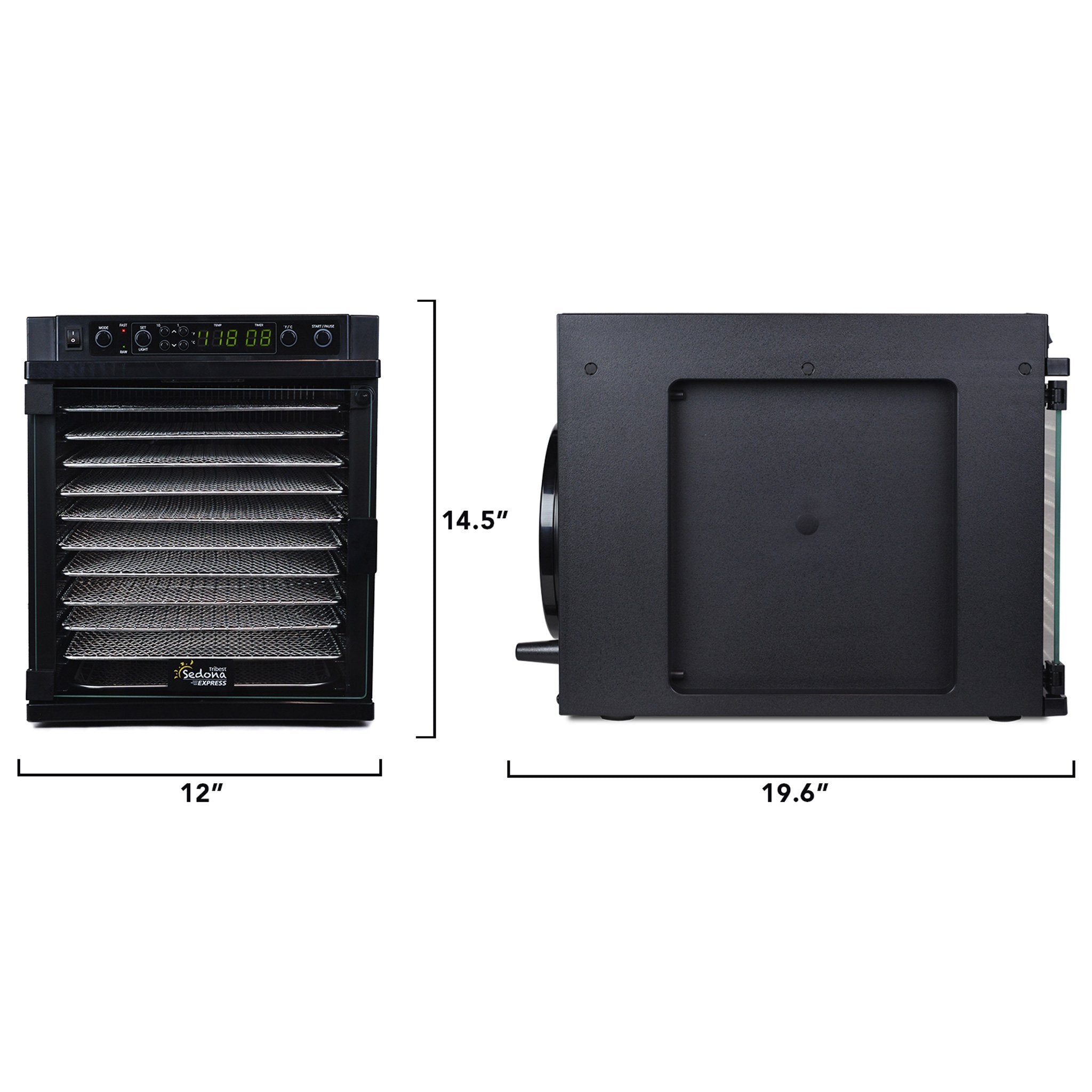 Tribest® Sedona® Express Food Dehydrator with Stainless Steel Trays - Juice Guru