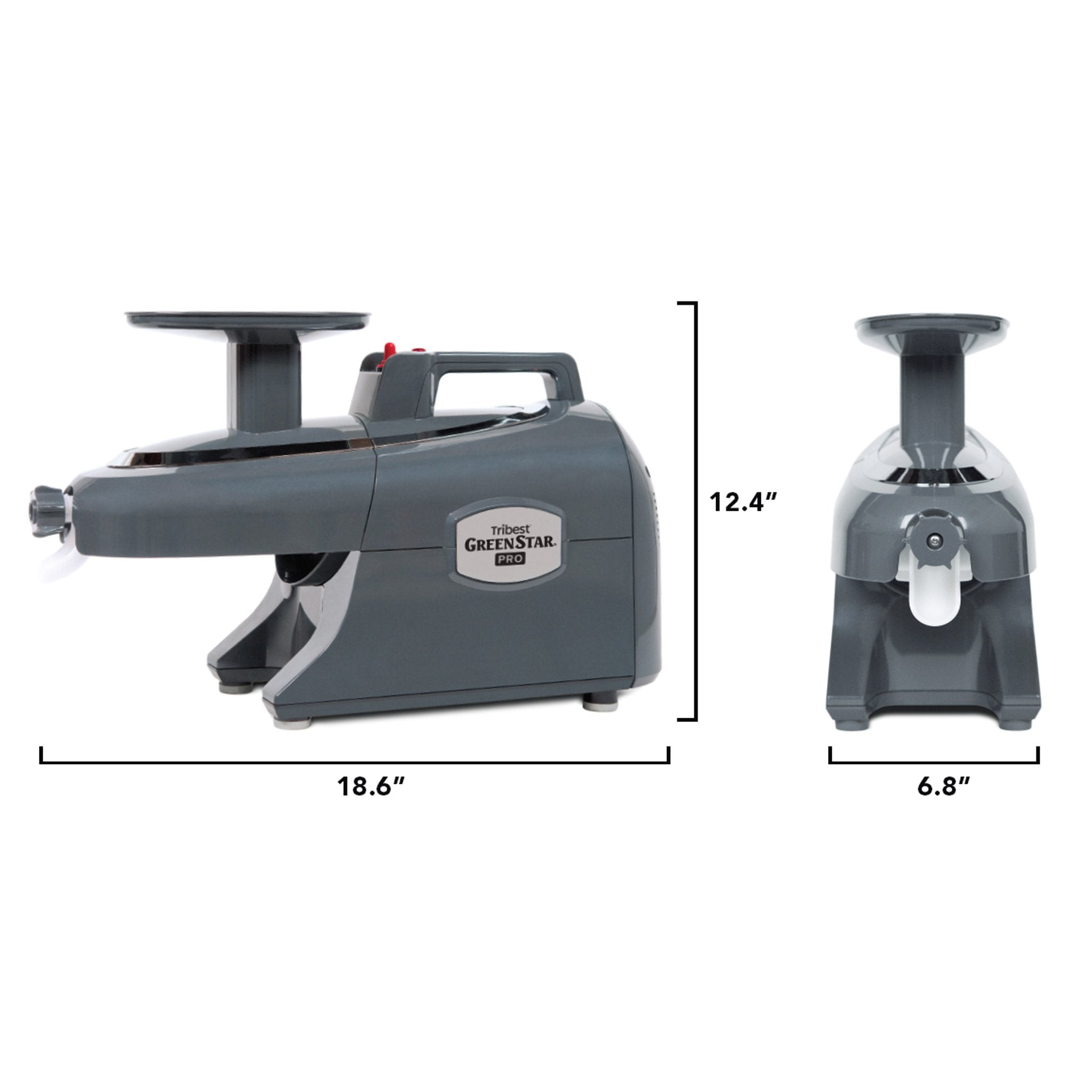 Tribest®  Greenstar® Pro All Stainless Steel Jumbo Twin Gear Commercial Slow Juicer - Juice Guru