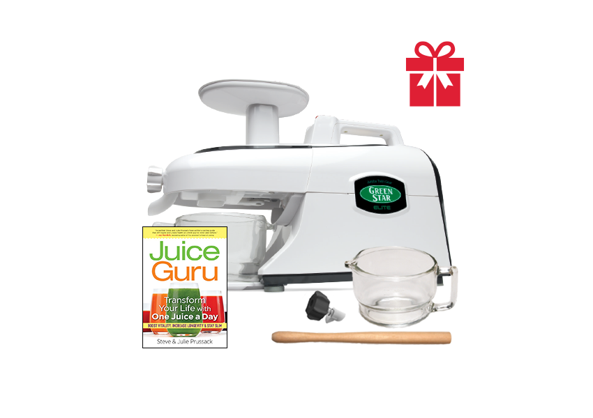 Tribest®  Greenstar® Elite Jumbo Twin Gear Slow Masticating Juicer Gift Pack - Juice Guru