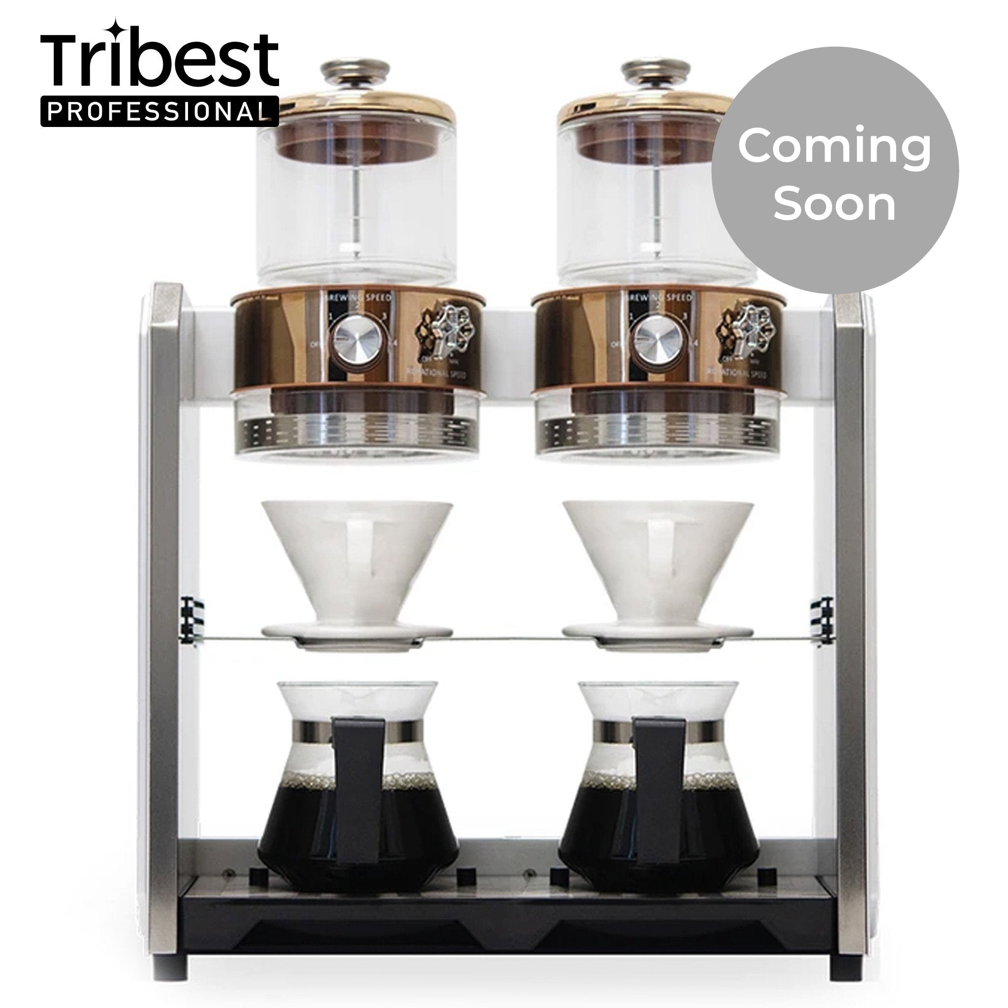 Tribest®  Shine Kitchen Co.® Commercial Autopour Automatic Pour Over Coffee Machine (Double) - Juice Guru