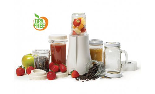 Tribest®  Personal Blender® Original Single-Serving Blender (16-Piece Mason Jar Set) - Juice Guru