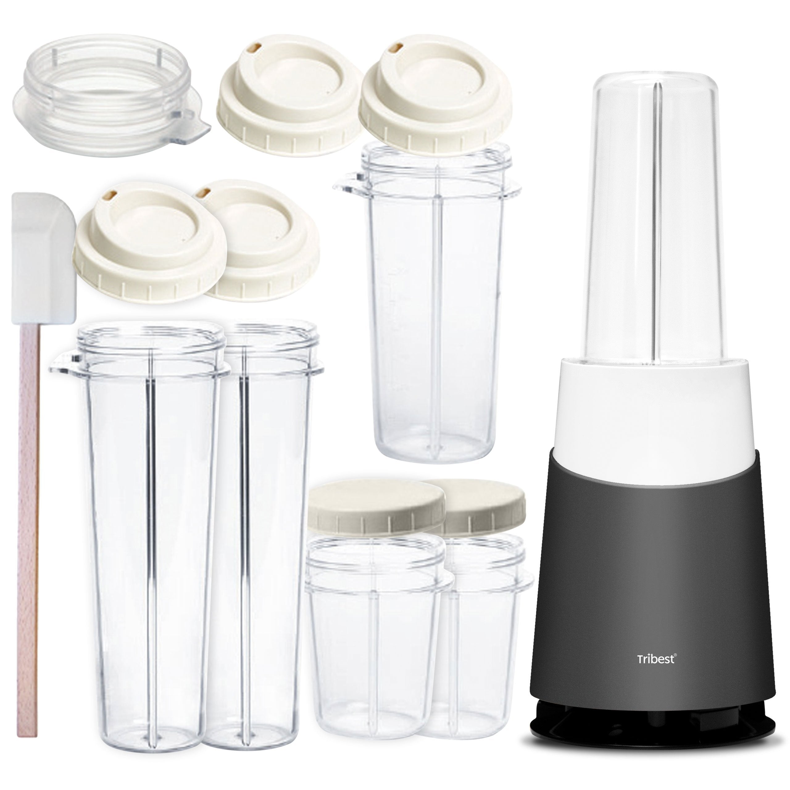 Tribest®  Personal Blender II® Mason Jar Ready (Family 16-Piece Set) - Juice Guru